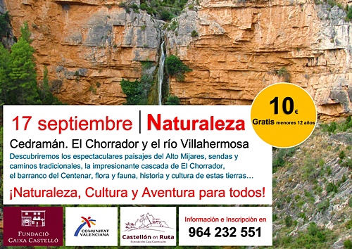 Cedramán El Chorrador y el río Villahermosa CASTELLON EN RUTA COMUNIDAD VALENCIANA